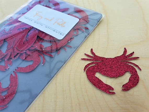 Crab Confetti Crab Party Decorations Crab Party Favors 12 Etsy