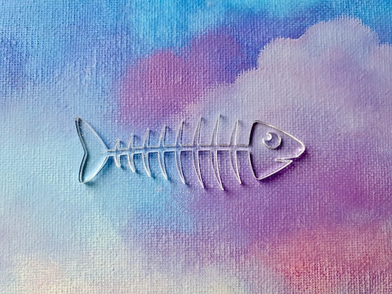 Forme de squelette de poisson acrylique transparent, 3 20, Ébauches  acryliques pour lartisanat et les décorations, Ébauches de poisson en  acrylique, Découpes de squelette de poisson -  France