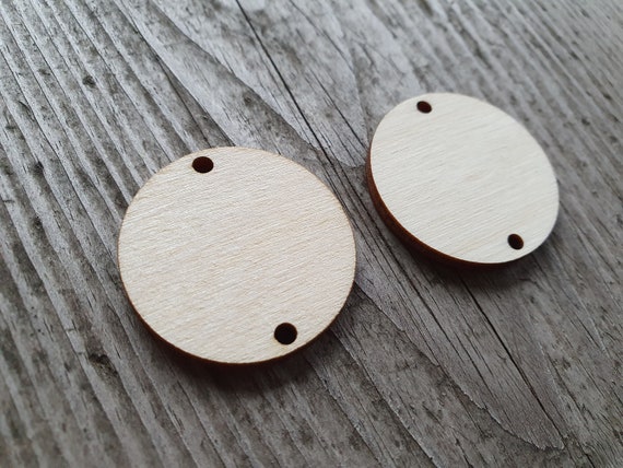 Wooden Earring Blanks, 10, 50 or 100 Pcs, Wooden Circle Earring Supplies,  Circle Earring Shapes, Circle Earring Blanks, Circle Cut Out 