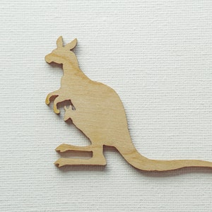 Kangaroo shape, MULTIPLE SIZES, Laser Cut, Unfinished Wood, Cutout Shapes, Plywood shapes, Kangaroo cut out, Laser cut Kangaroo