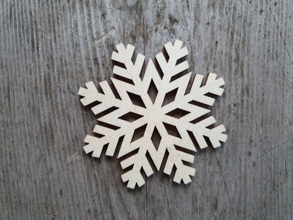 10 fabrication d'embellissement de fleur de flocon de neige en bois  inachevé 