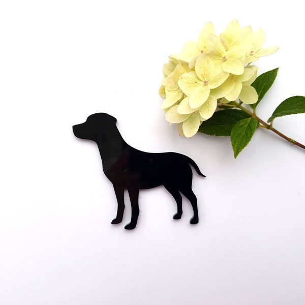 Forme de chien labrador retriever en acrylique découpé au laser pour projets de bricolage ou de décoration - Découpes de labrador - ébauches de chien en acrylique - 1/8" d'épaisseur