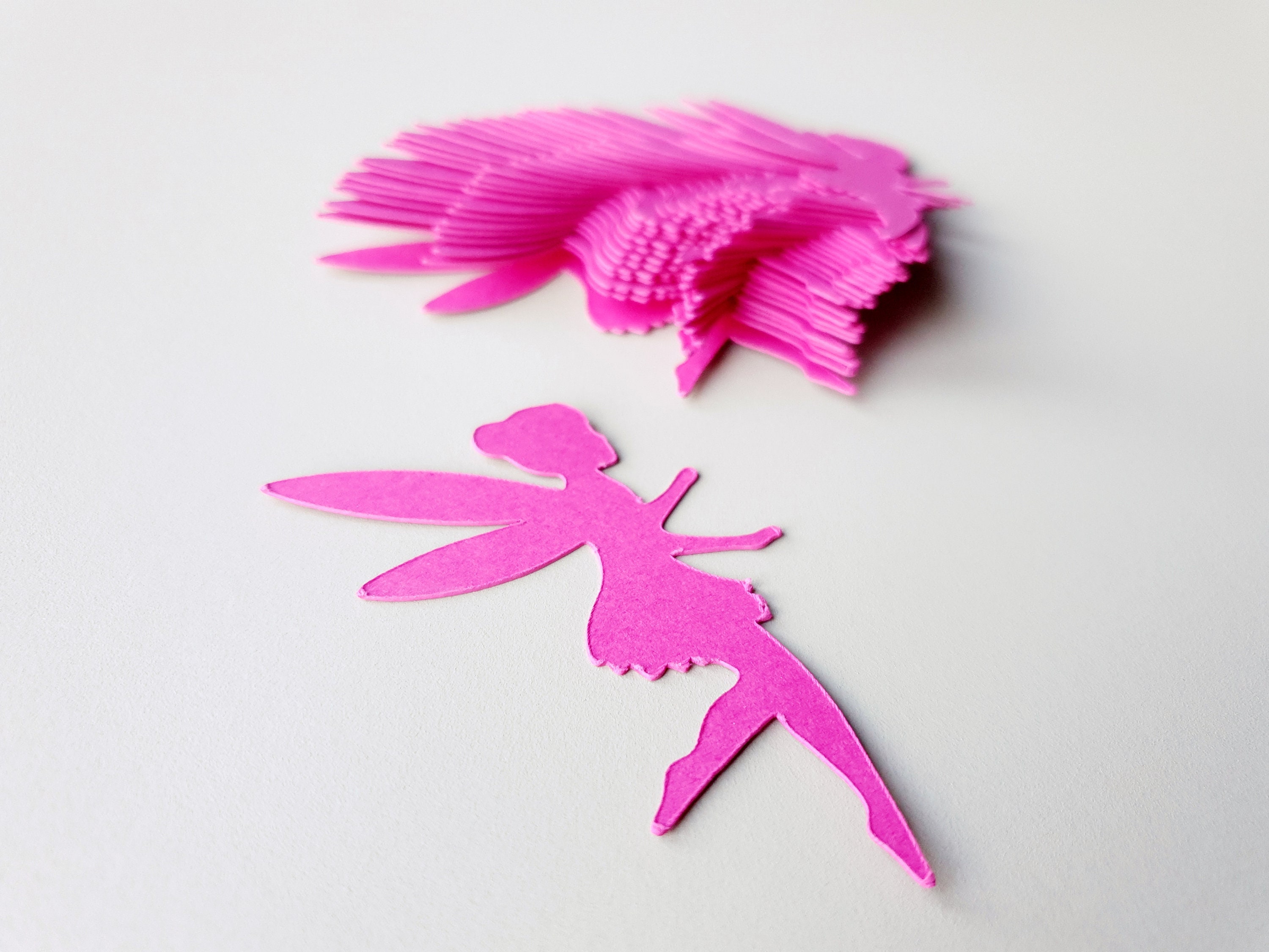 Fairy cut out 2 6 20 pieces Fairy cutouts Paper fairy Fairy confetti Fairy party decorations Fairy die cuts Paper fairy