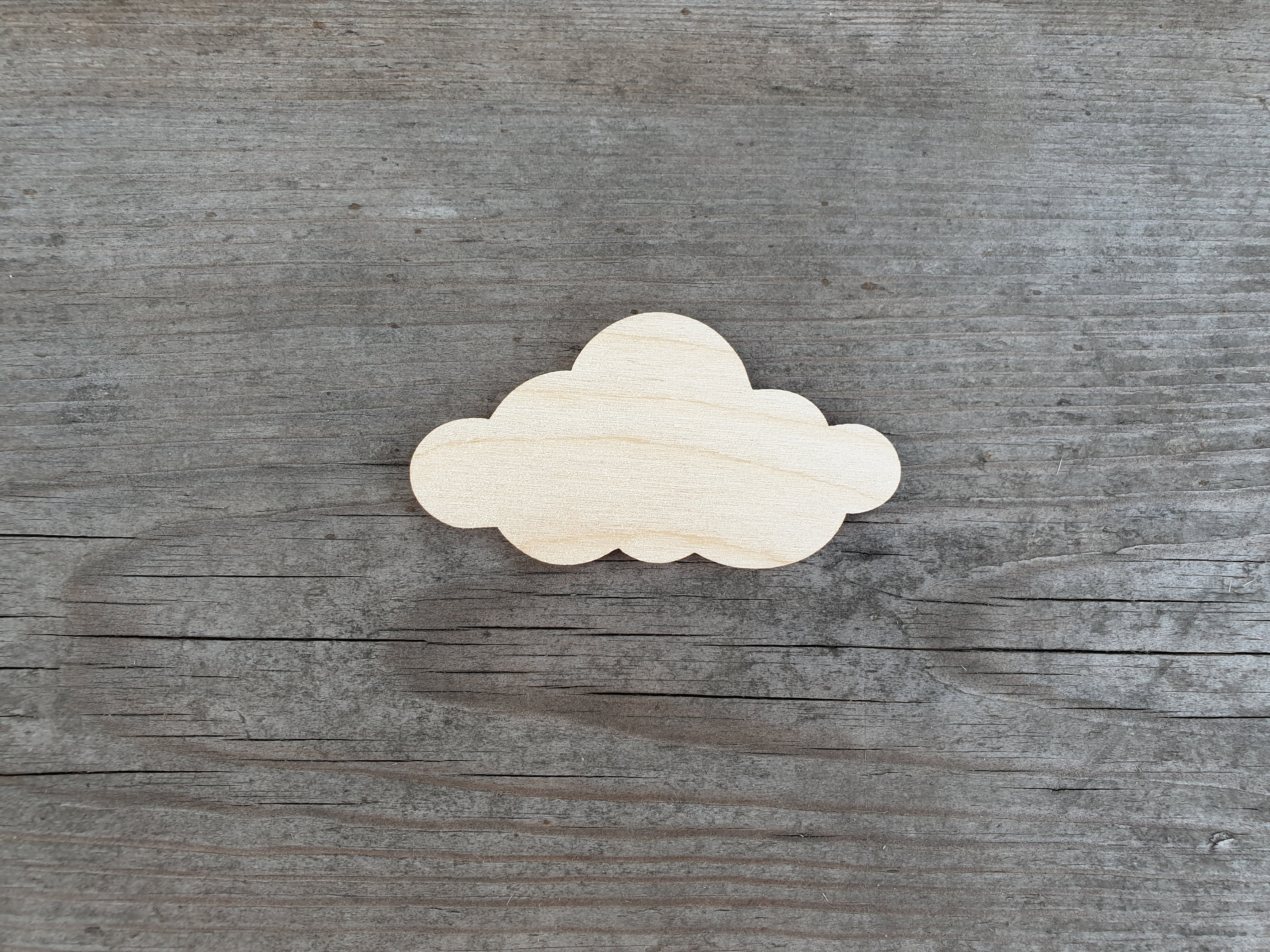 Wooden Cloud Outline Cutout, Blank Wood Craft Shapes, Wooden Cloud Shape,  DIY Cutout Shape, Cloud Shape for Baby Mobile, Wooden Cloud Shape 