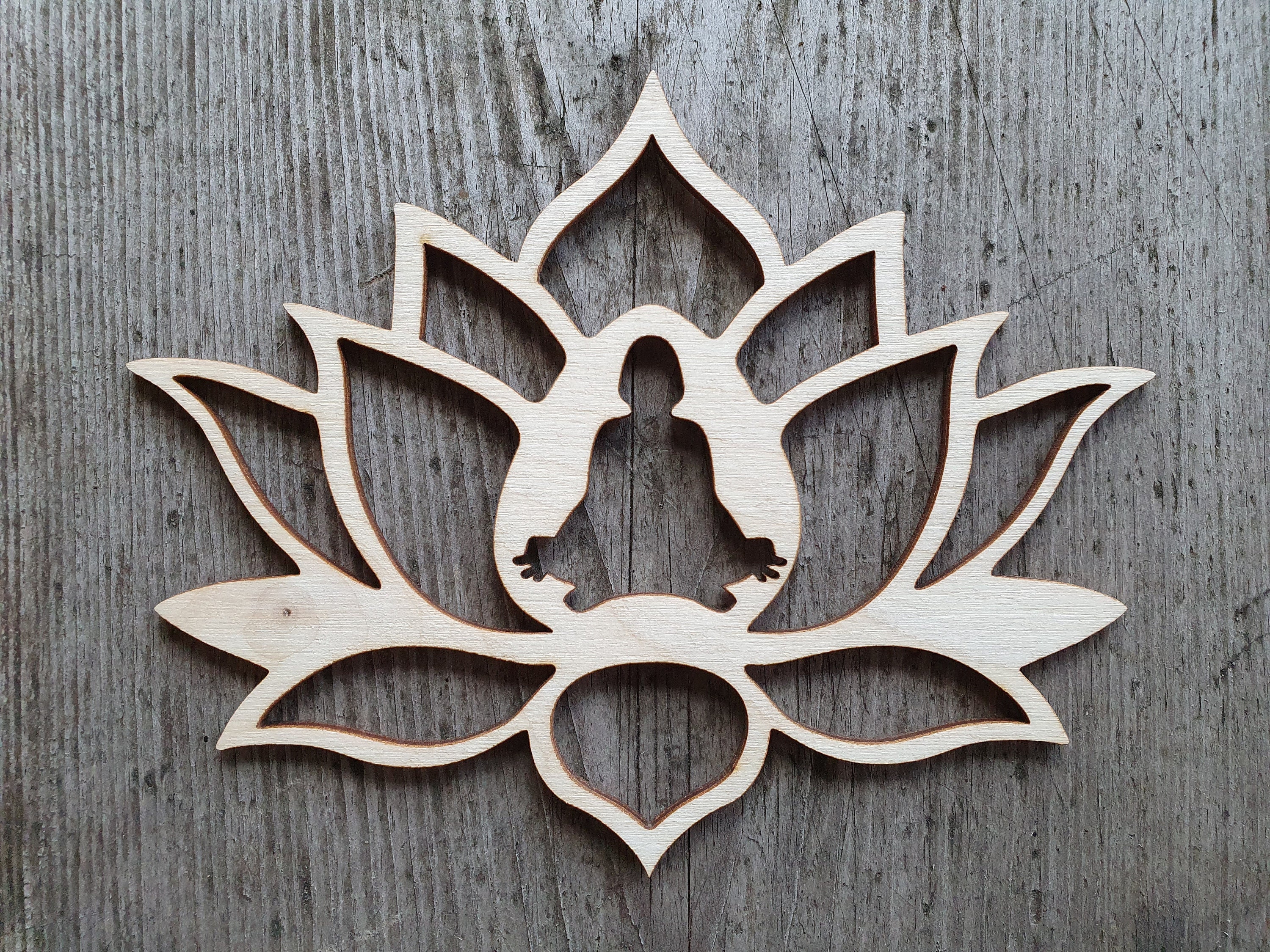 Lotus Yoga Shape 3 20 Laser Cut Lotus Flower Etsy Australia
