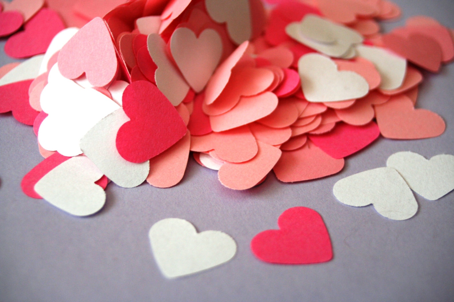 100 Small Paper Hearts Die Cut Heart Die Cut Paper Hearts Etsy