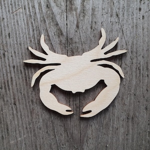 Forme de crabe, PLUSIEURS TAILLES, Formes en bois pour travaux manuels et décorations, Forme découpée de crabe, Découpes de crabe