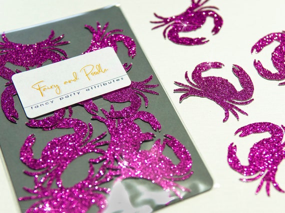 Crab Confetti Crab Party Decorations Crab Party Favors 12 Etsy
