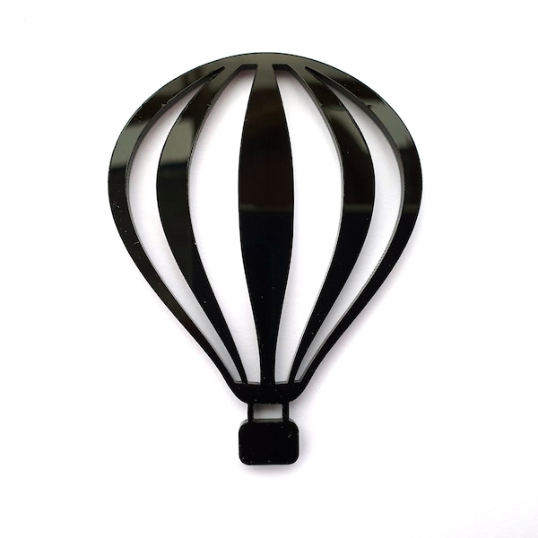 Acrylic hot air balloon shape, 2" - 20", Acrylic shapes for crafts and decoration, Acrylic hot air balloon cutout, Acrylic blanks