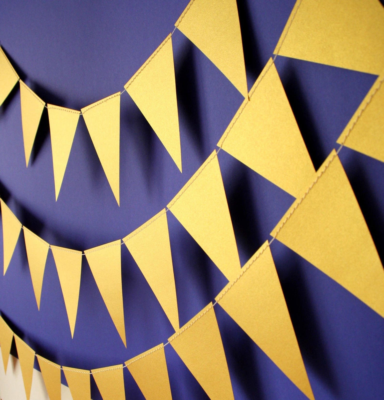 Triangle Garland Triangle Bunting Flag Garland Geometric Etsy