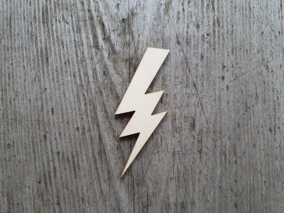 Lightning Bolt Shape, 3 20, Wooden Lightning Bolt Cut Out, Laser
