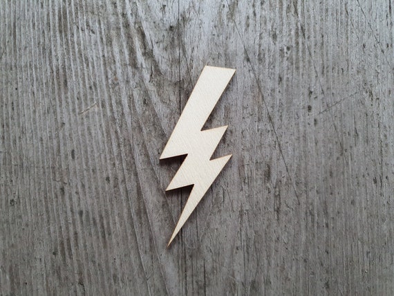 Lightning Bolt Shape, 3 20, Wooden Lightning Bolt Cut Out, Laser Cut,  Unfinished Wood Shapes, Wooden Shapes for Crafts and Decorations 