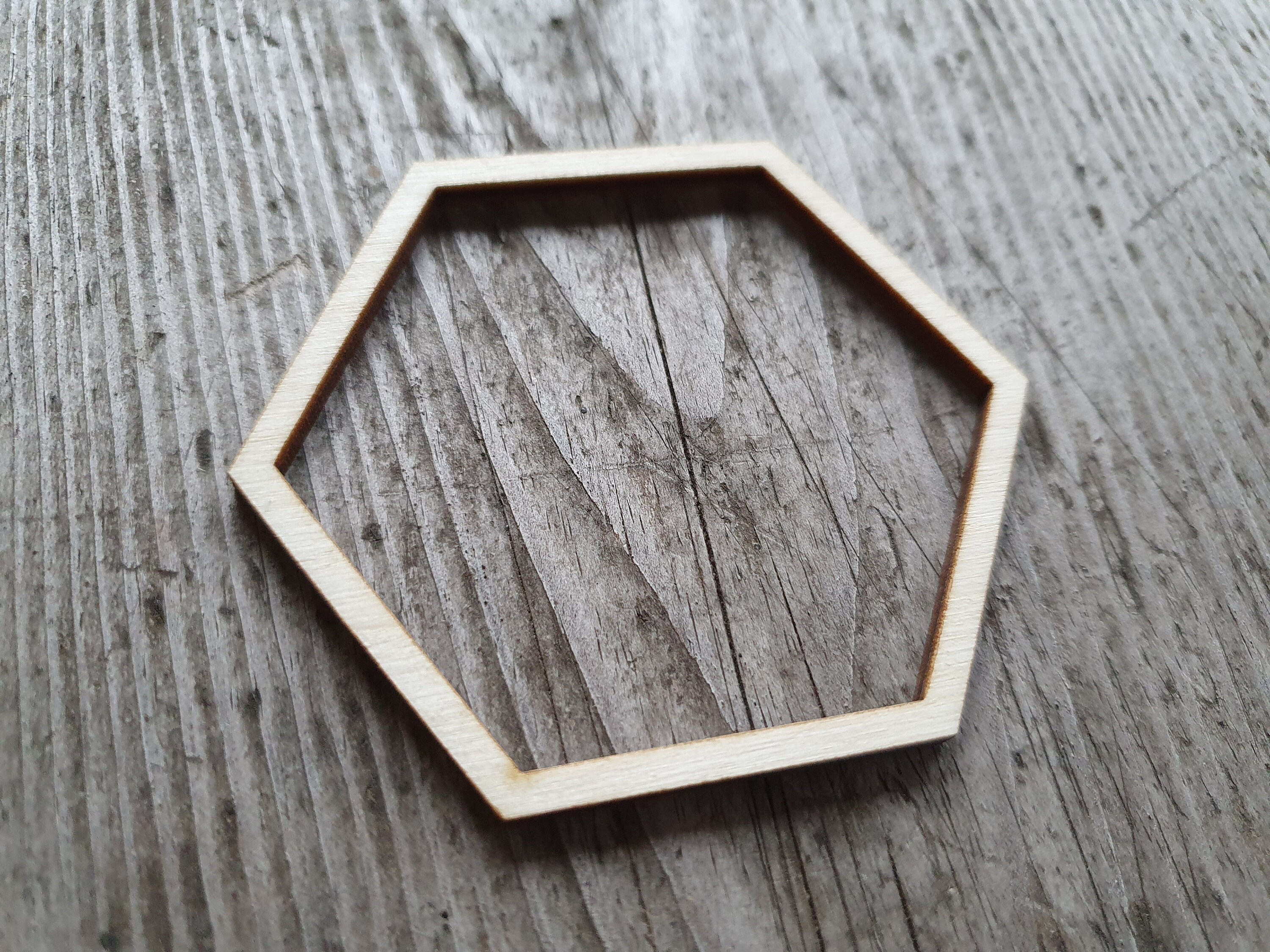 Hexagon Outline Shape 3 20 Laser Cut Hexagon Etsy Australia