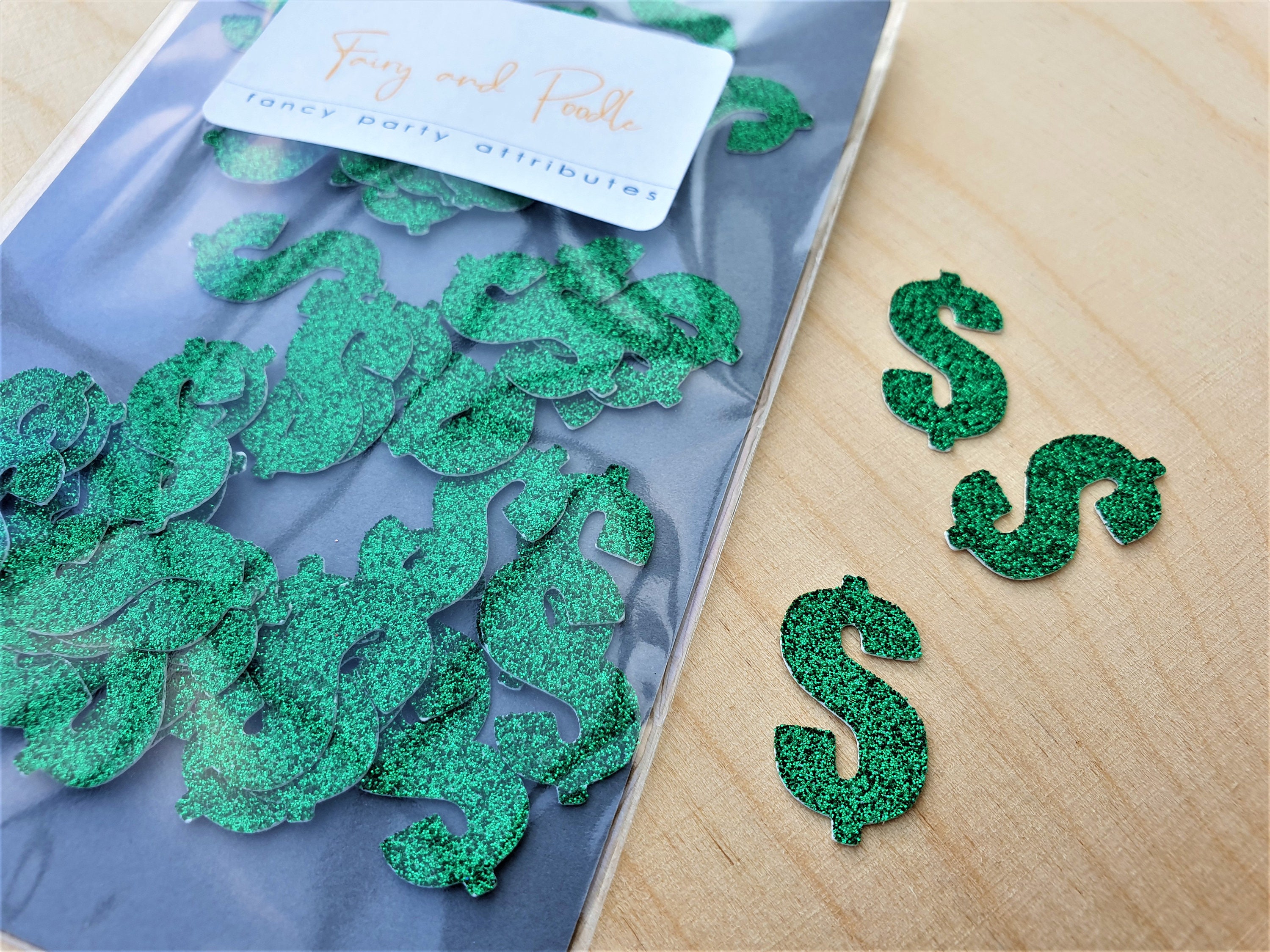 Dollar Sign Confetti Money Confetti 50pcs Casino Party Etsy
