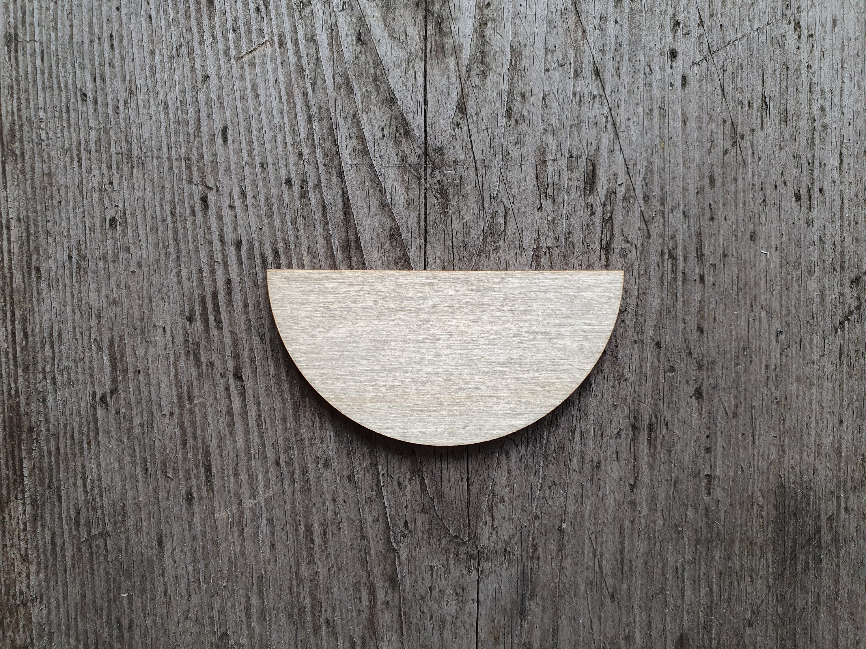 Half circle shape MULTIPLE SIZES Half circle cut out Laser Etsy