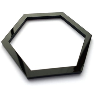 Acrylic HEXAGON Outline Cutouts, Hexagon Shape