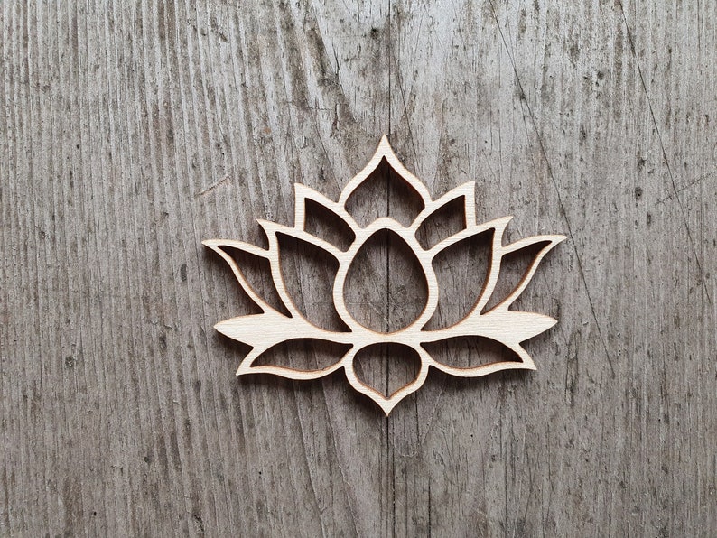 Lotus flower shape 3 20 Lotus flower cut out Etsy