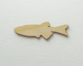 Fish Shape, MULTIPLE SIZES, Laser Cut, Unfinished Wood, Cutout Shapes, Plywood shapes, Fish cut out, Laser cut fish, Fish cutouts