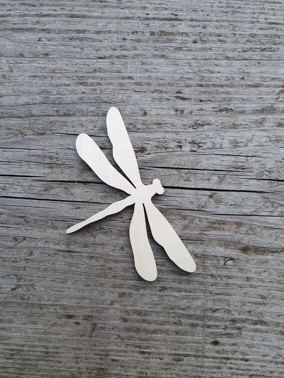 Basic Dragonfly Shape Dragonfly shape MULTIPLE SIZES Laser Cut Unfinished Wood | Etsy