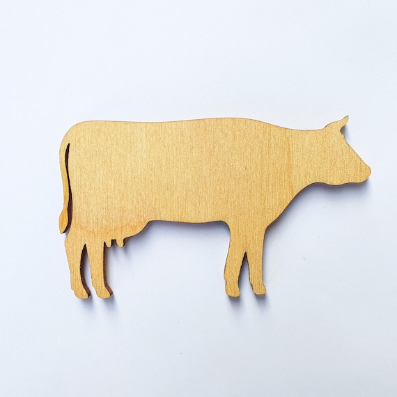 Cow - Laser Cut Out Unfinished Wood Craft Shape COW5 Cow - Laser Cut Out Unfinished Wood Craft Shape COW5