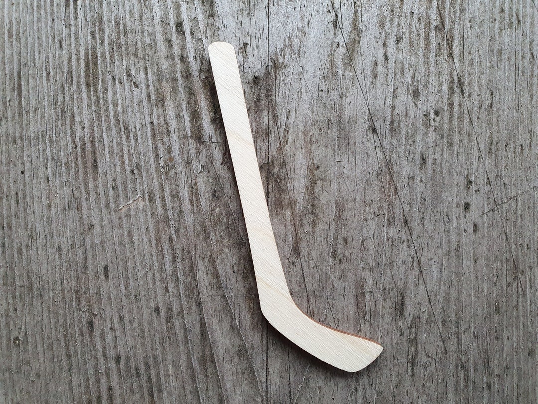 Hockey Stick Shape, MULTIPLE SIZES, Hockey Cut Out, Laser Cut