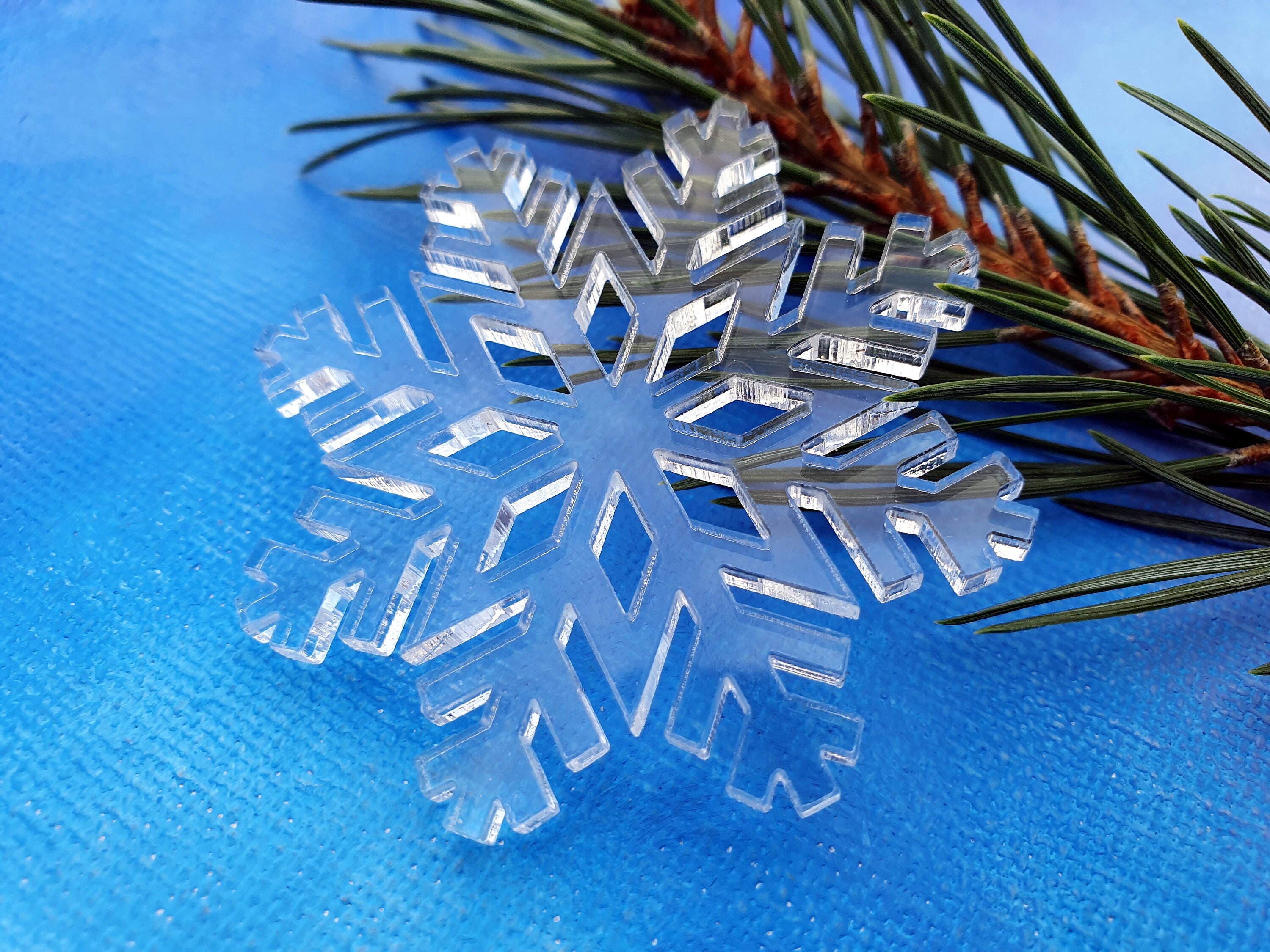 Acrylic Snowflake Ornaments, 3 20, Acrylic Snowflake Shape, Acrylic Blanks  for Crafts and Decorations, Christmas Blanks, Acrylic Cutouts 