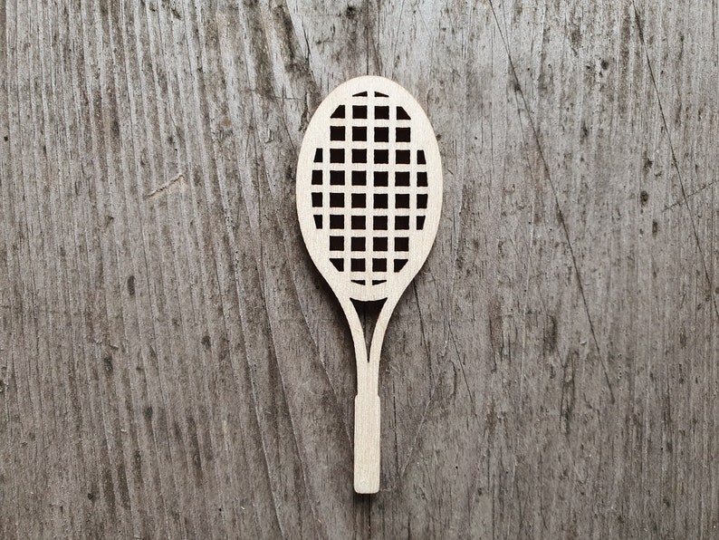 Tennis Racket Shape 3 20 Laser Cut Unfinished Etsy