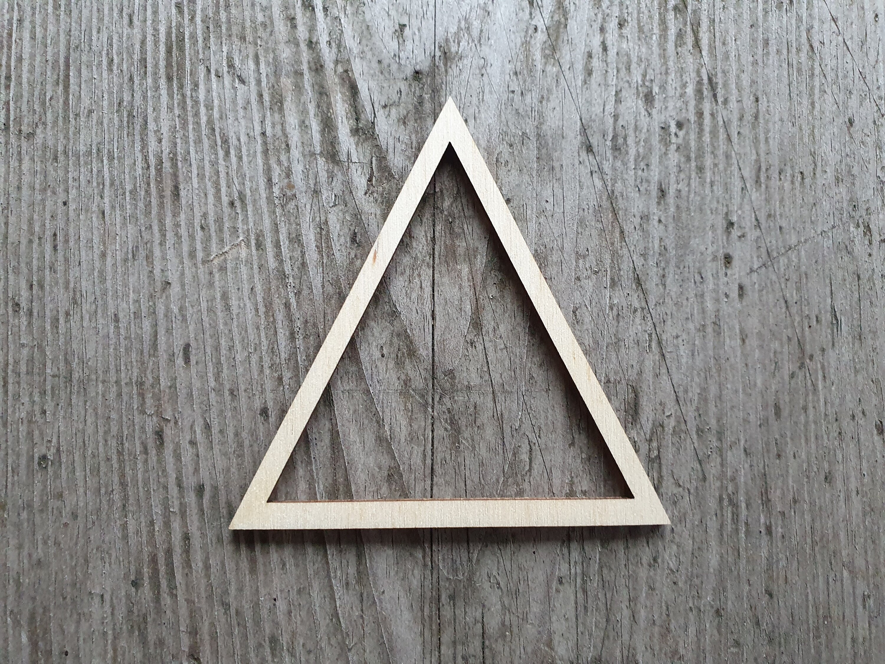 Triangle Outline Shape 3 20 Triangle Cut Out Etsy