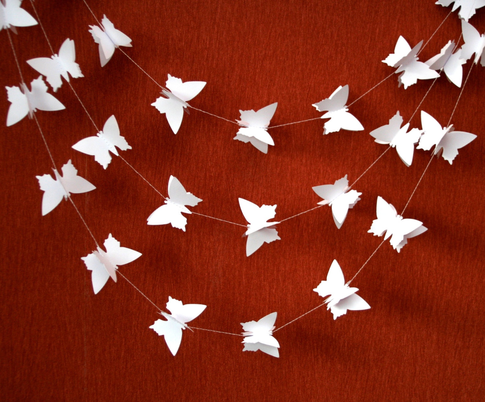 Гирлянда из бабочек своими руками