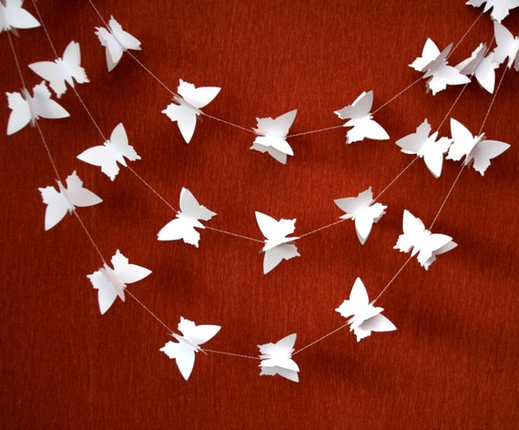 Nouveau 3D Butterfly Garland Nouveau 3D Butterfly Garland