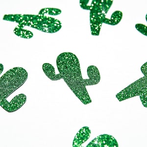 Cactusconfetti, Cactus-feestdecoraties, 20 stuks, Cactus-feestartikelen, Mexicaanse feestdecoraties, Cactusuitsparing, Cactus gestanst