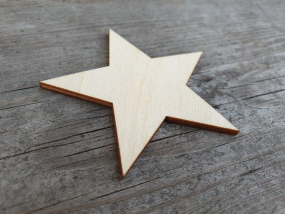 Rounded Star Outline Shape, 3 20, Star Cut Out, Unfinished Wood, Wooden  Cutout Shapes for Crafts and Decorations, Wooden Cutouts 