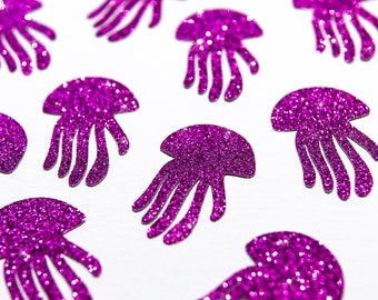 Under the sea party decorations, Jellyfish confetti, 12 pcs, Ocean party