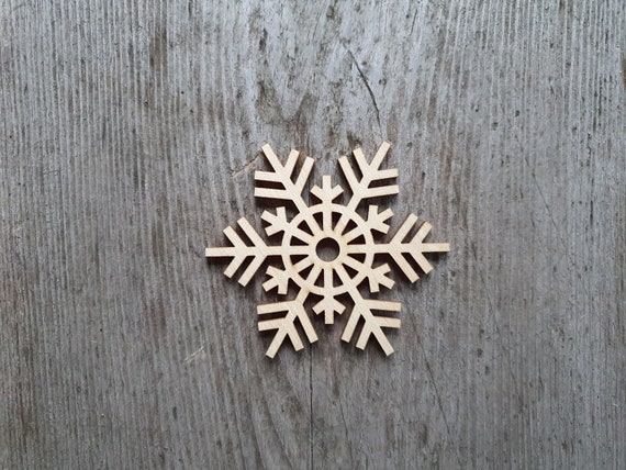 Snowflake shape, 3\ - 20\, Snowflake cut out, Laser Cut, Unfinished Wood,  Cutout Shapes, Wooden cutouts, Sn…