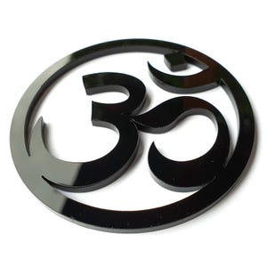 Acrylic OM Symbol Shape - Acrylic OM Symbol Ornament - OM Cutouts - Choose Size and Color!