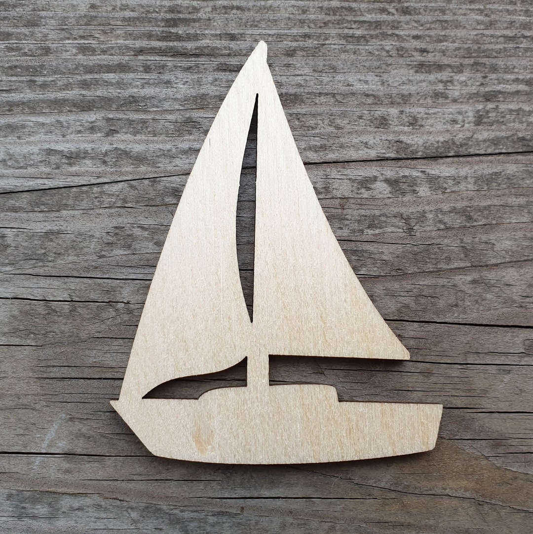 Wooden Sailboat Shape for DIY Nautical Craft Projects Sailing Boat Cutouts Boat Blanks - Etsy