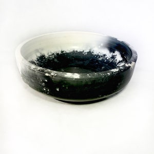 Black and White Smoke Fired Pot