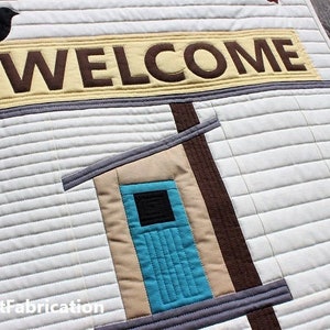 Welcome to My Birdhouse, Bird Wall Hanging Quilt Pattern, Instant Download PDF image 1