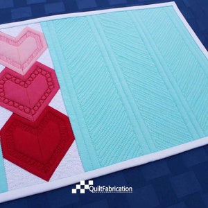 Valentine Table Runner, Heart to Heart, Heart Table Runner, Quilt Pattern, Holiday, Valentines Day, Heart Quilt, Table Decor, Holiday Decor image 5