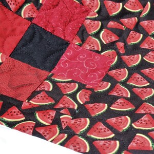 Watermelon Delight, Summer Picnic Quilt, Intermediate PDF Quilt Pattern, Lap, Twin Sizes, Watermelon Decoration image 5