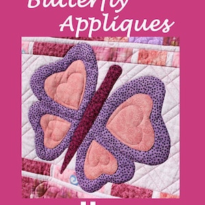 Butterfly Applique, Quilt Pattern, Applique Pattern, Kids Quilt Pattern, Toddler Quilt Pattern, Applique, Girl Quilt Pattern, Butterflies