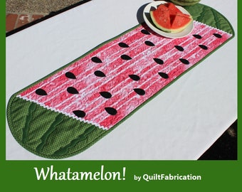 Wassermelonen Tischläufer Quilt Anleitung: Picknick Tisch Deko (PDF Download)