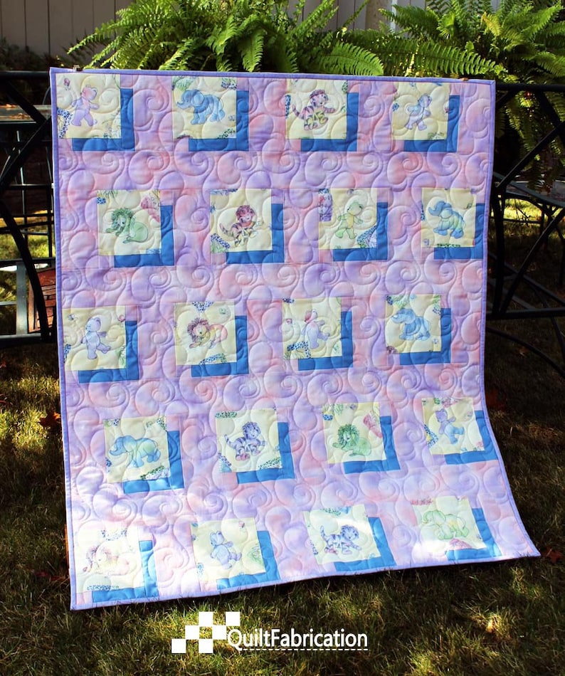 Easy Baby Quilt Pattern, Shifting Shadows Beginner Quilt Pattern, Baby Gift, Baby Quilt Pattern, PDF Quilt Pattern, Baby Blanket, Kids Quilt image 4