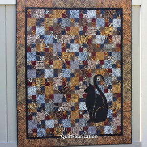 Sheba, Multi-Size Cat Quilt Pattern, Lap Twin Queen, Beginner Quilt, Instant PDF Download image 4