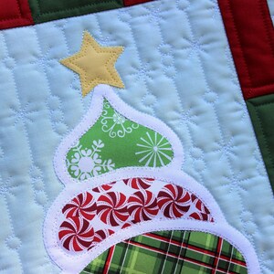 Christmas Trees Wall Hanging, Applique Quilt Pattern, Christmas Decoration, Easy PDF Pattern, Xmas Quilt, Xmas Decor, Xmas Tree, Paisley image 4