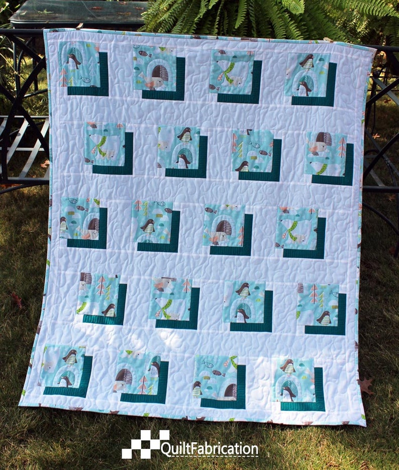 Easy Baby Quilt Pattern, Shifting Shadows Beginner Quilt Pattern, Baby Gift, Baby Quilt Pattern, PDF Quilt Pattern, Baby Blanket, Kids Quilt image 6