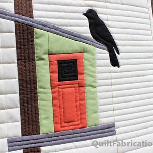 Welcome to My Birdhouse, Bird Wall Hanging Quilt Pattern, Instant Download PDF image 4