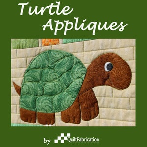 Turtle Pattern, Quilt Pattern, Reptile Applique, Applique Pattern, Animal Applique, Kids Quilt, Toddler Quilt, Kids Turtle Quilt image 1