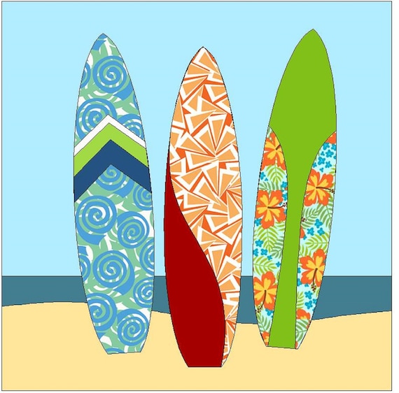 Surfboards in the Sand Includes FREE Bonus Summer Fun Surfboard