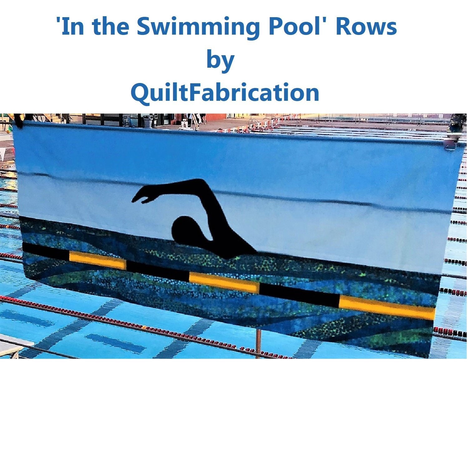 Swimming Silhouettes Quilt Row Pattern: Applique Swim Strokes (PDF ...